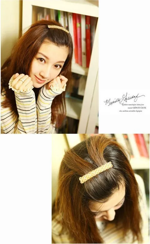 Новая мода Полный Кристалл Прекрасный ручной работы бусы заколка для волос девушки женские аксессуары для волос корейский стиль Горячая Распродажа