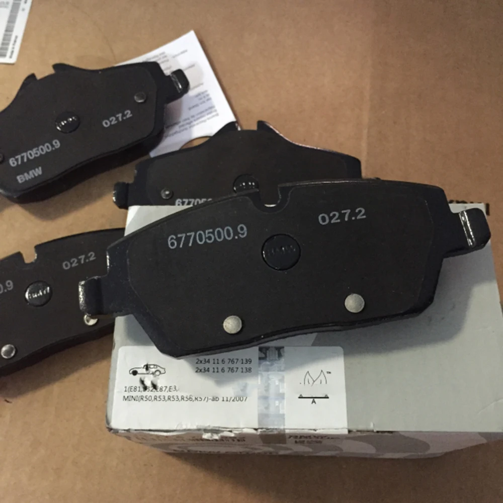 

Car 1.6 Front Rear Brake Pads Brake Block Line For BMW MINI Cooper S One d JCW R55 R56 R57 OE#:34116772892 Car Accessories