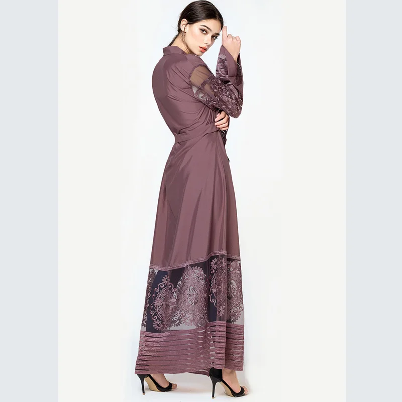 Plus Size Autumn Blusas Mujer De Moda 2019 Abaya Women Long Chiffon Lace Cardigan Kimonos Mujer Roupa Korean Fashion Clothing