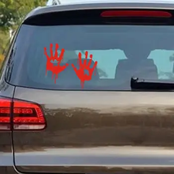 

Waterproof Zombie Bloody Hands Print Vehicle Car Rear Window Sticker Decal Decor car sticker