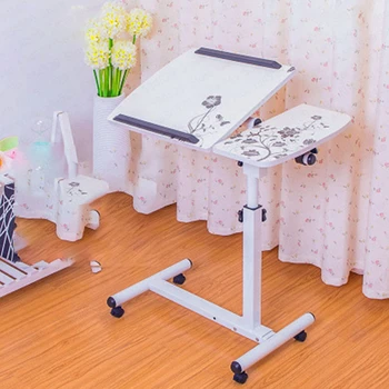 

adjustable Computer Desk Bed Learning Household Computer Table Laptop Desk for Home Office Use folding mobile bedside table