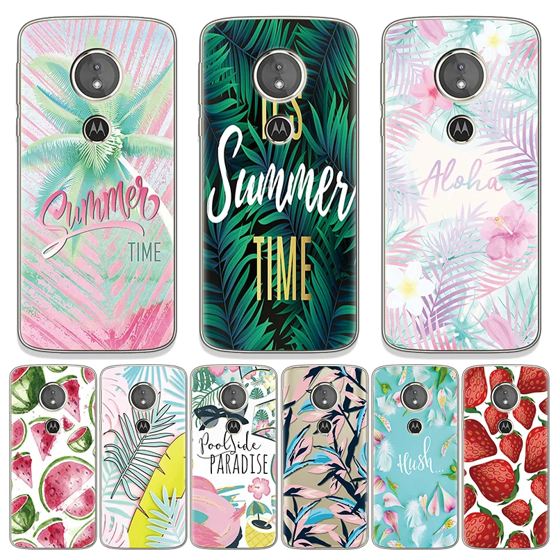 

Summer Leaves Soft Back Case For Motorola Moto One G7 Power C E4 E5 G4 G5 G5S G6 Plus G3 G4 G6 Z Z2 Z3 E5 G7 Play Go Clear Shell