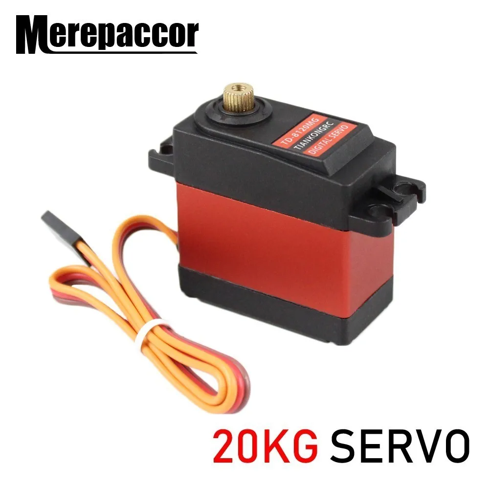 Цифровой сервопривод без сердечника MEREPACCOR TD 8120MG 20 кг с большим крутящим моментом