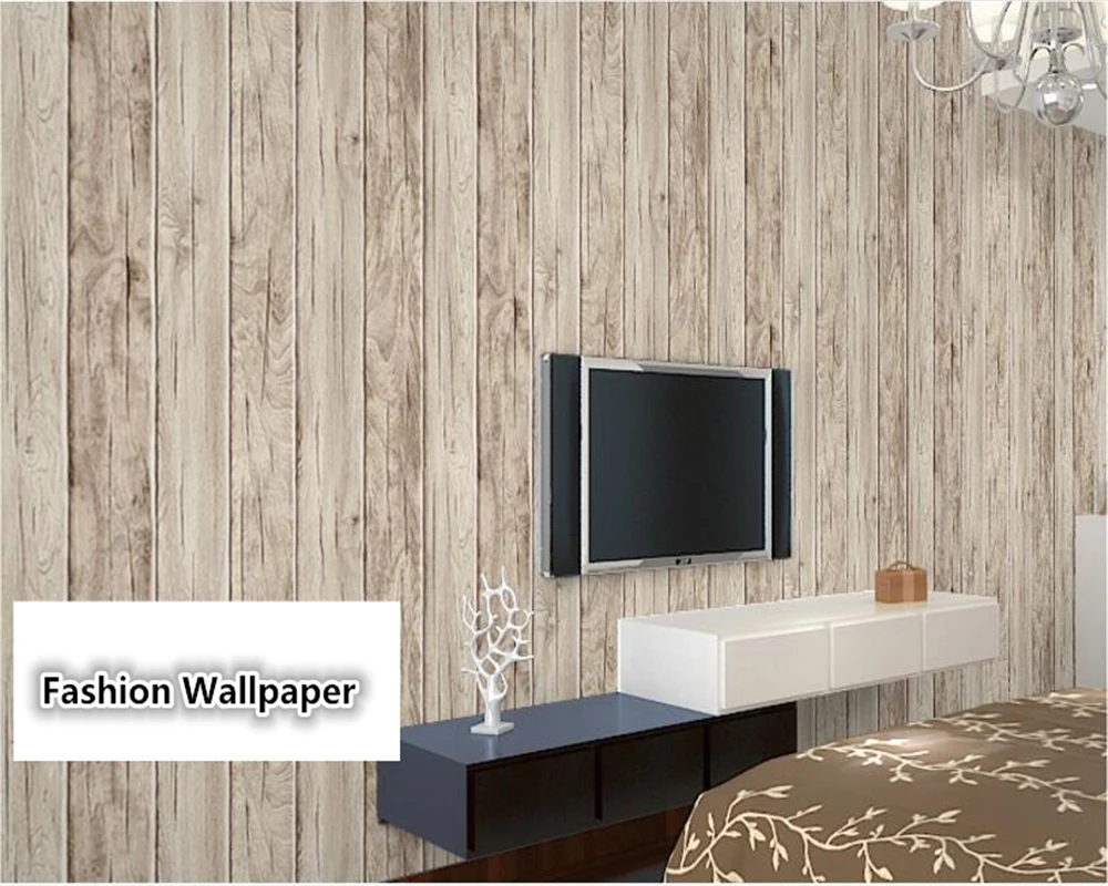 Beibehang Wall Papers Home Decor Wood Grain Ceiling Chinese