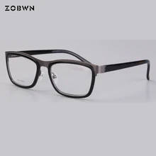 Очки мужские и женские UV400 Винтажные Солнцезащитные очки мужские женские очки ретро оптическая рамка смесь ацетата и металла Черный gafas