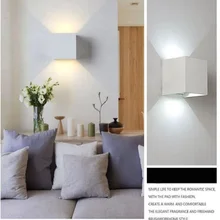 Открытый светодиодный 6 Вт настенный светильник бра Водонепроницаемый вилла открытый настенный светильник спереди крыльцо Светильник 85~ 260 В wandleuchte Exterieur светодиодный