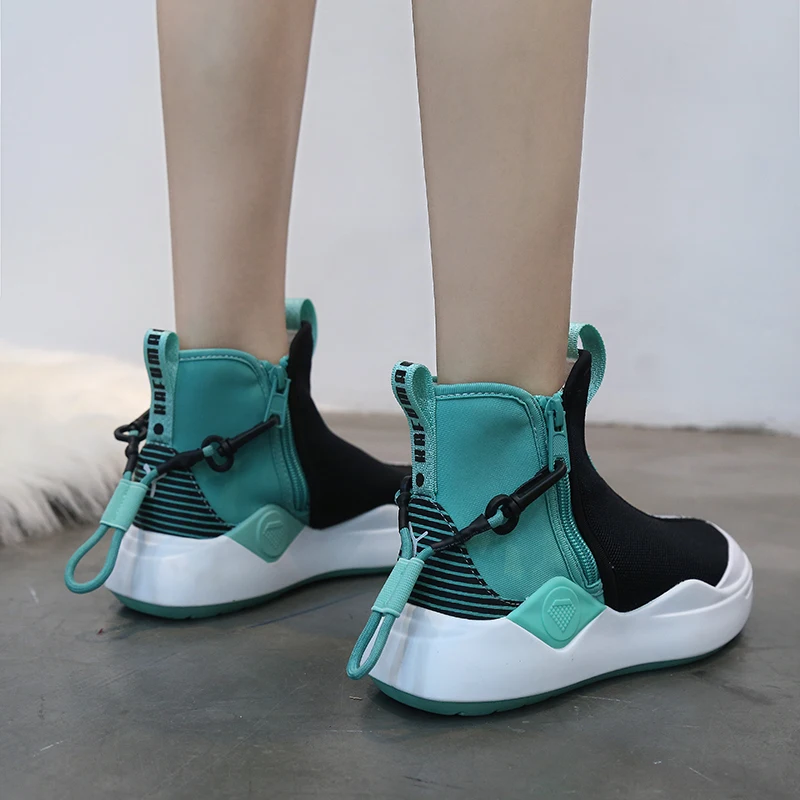 

2019 Spring Women Running Shoes Sport Shoes Breathable Mesh Women Sock Sneakers Sport Walking Shoes Zapatillas Hombre Mid Cut