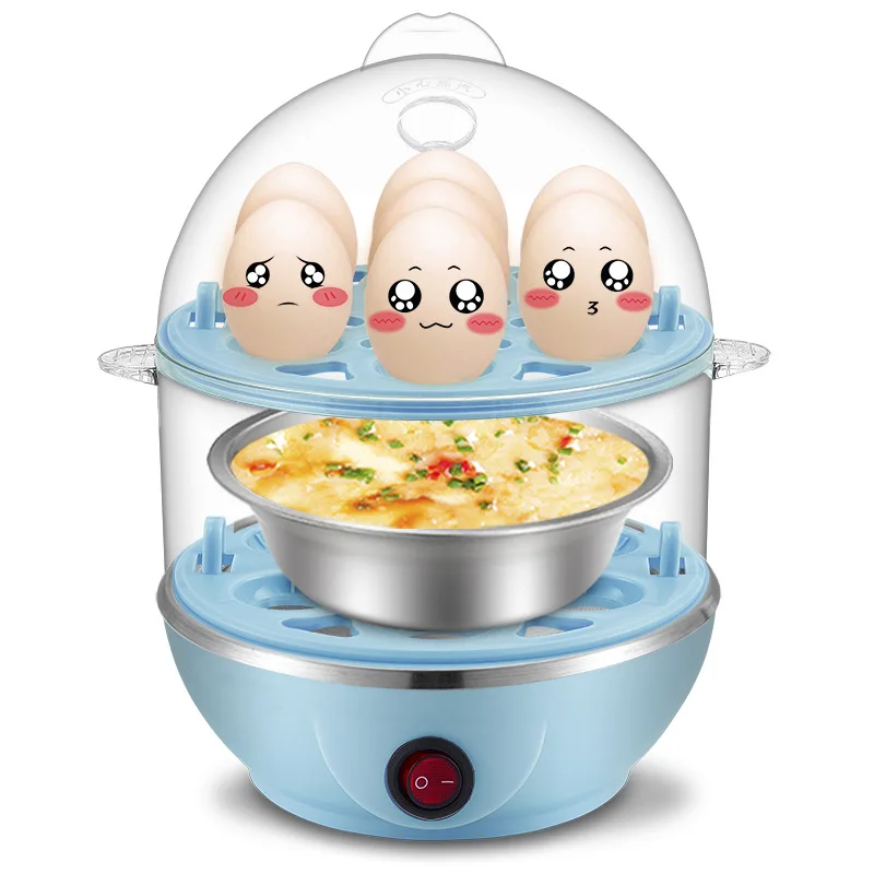 220v Multifunction Poach Boil Electric Egg Cooker Boiler Stainless