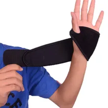 1 шт. полезные растяжения артрита Ремень спортивный тренажерный зал Браслет карпальный туннель рука поддержка запястья тренировочная скобка черный Прямая