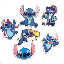 

6PCS Shi Dizi cute cartoon hand account post luggage trolley case notes pencil case waterproof creative personality stickers