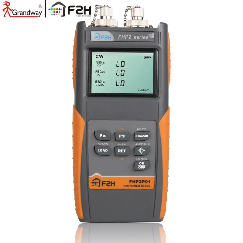 

[ Grandway Original ] F2H FHP2P01 PON Optical Power Meter for EPON GPON xPON, OLT-ONU 1310/ 1490/ 1550nm, With SC/FC adapters