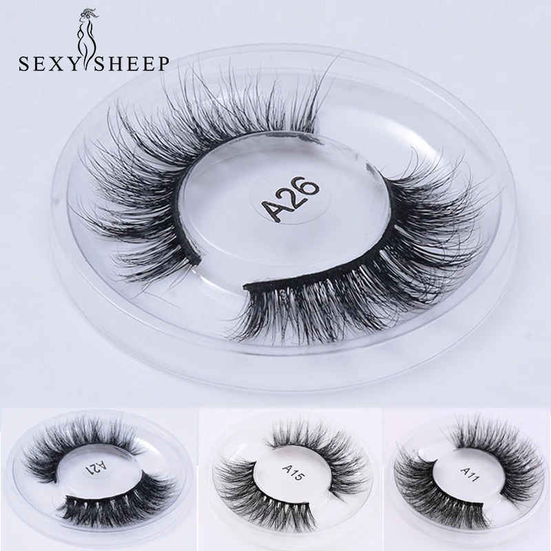 

1 Pairs Makeup 3D Mink Eyelashes Natural False Eyelashes Fake Lashes Makeup Kit 3D Mink Lashes Eyelash Extension Hand Made