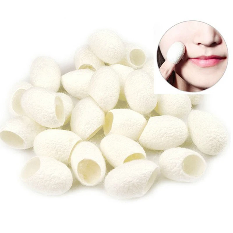 

3 Pcs Facial Skin Care Silkworm Balls Purifying Whitening Exfoliating Scrub Blackhead Remover Natural Silk Cocoons