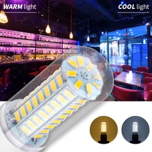 Oświetlenie kukurydza LED żarówka GU10 Led lampa E27 żyrandol Bombillas E14 świeca Lampara 24 36 48 56 69 72LEDs dekoracja do oświetlenia domu