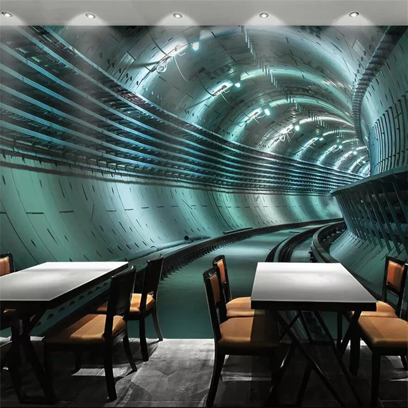 Beibehang de papel 3D estéreo foto mural del túnel de La habitación dormitorio fondo de papel de pared 3d papel de parede