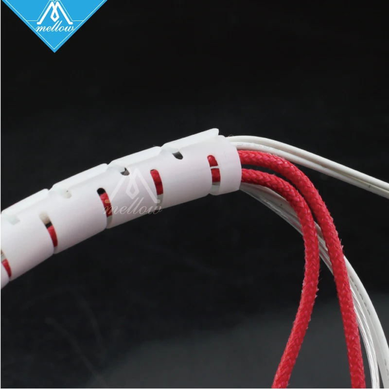 3d принтер RepRap спиральный обмоточный кабель корпус огнестойкий 2 м длина ID 8 мм кабельные рукава обмотка труб оберточная лента