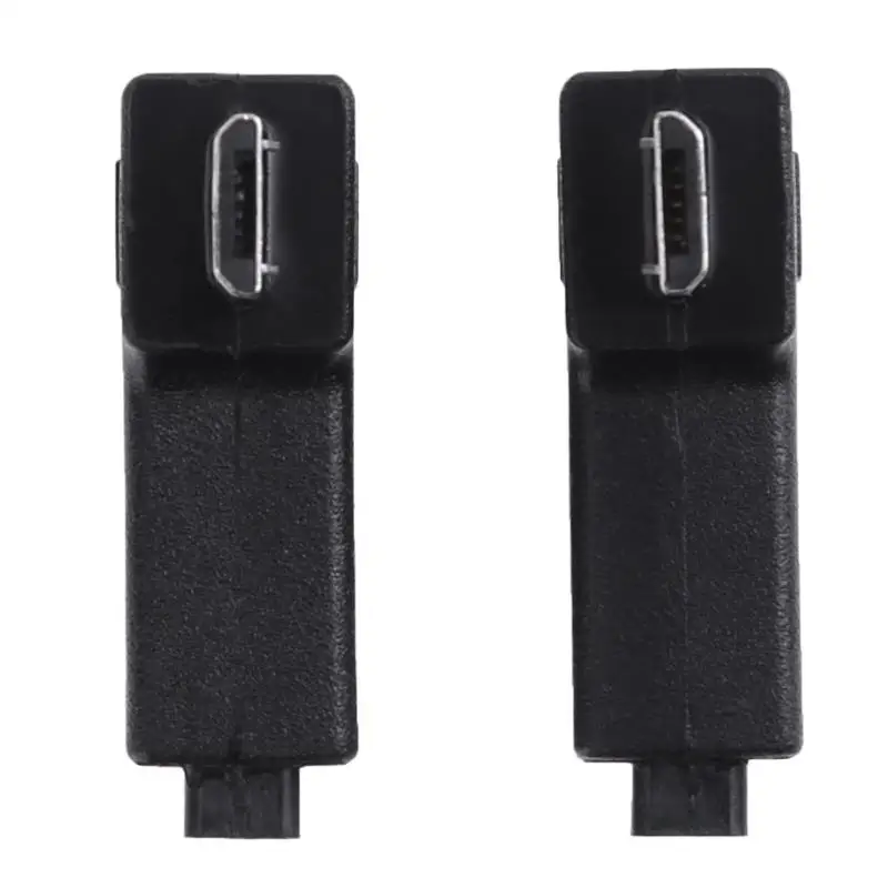 2 шт. 90 градусов переходник с Micro USB Мама на папа левая и правая версии для ПК