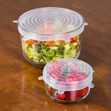 Силиконовый растягивающиеся крышки Универсальная крышка Силиконовая пищевая плёнка чаша шляпа котелок силиконовый чехол Пан кулинарные кухонные принадлежности