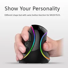 Эргономичный вертикальный игровая проводная мышь 6 кнопок 4000 dpi оптическая RGB Беспроводная правая мышь ПК ноутбук