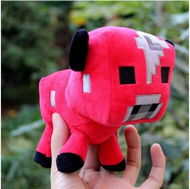 Minecraft lovely Plush Toys MC high quality Stuffed Plush Dolls Minecraft red Mooshroom Animal Cartoon Game toys gift