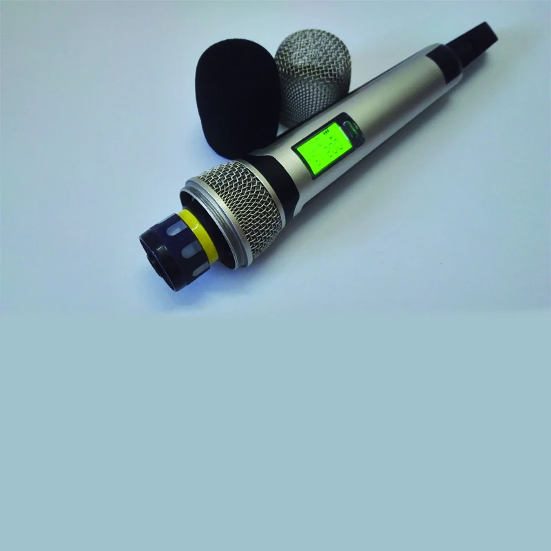 SKM-9000A беспроводной микрофон с экраном 50 м расстояние 2 канала ручной микрофон система караоке беспроводной микрофон