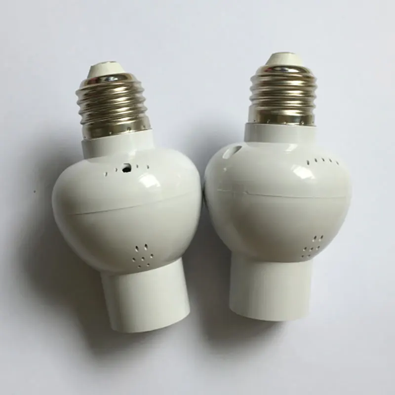 E27 220V управление светом звуком держатель лампы задержки E27 Цоколь лампы свойства коридора Индукционная лампа с голосовым управлением держатель