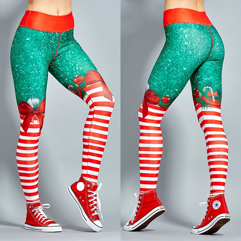 christmas running tights