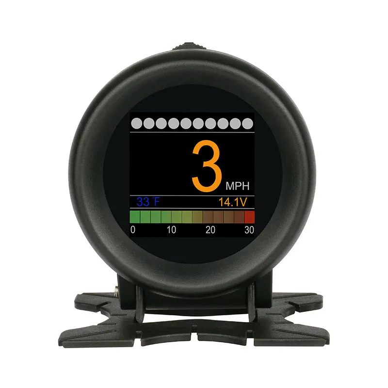 Car HUD OBD Display – Shows Speed, Temp, Voltage, Fuel | Plug & Play, Scans/ Clears Fault Codes