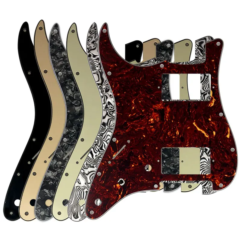 Pleroo аксессуары для гитары pickguards 11 отверстий для левшей США/Мексика стандарт ST HH гитара Stratocaster с PAF Humbucker