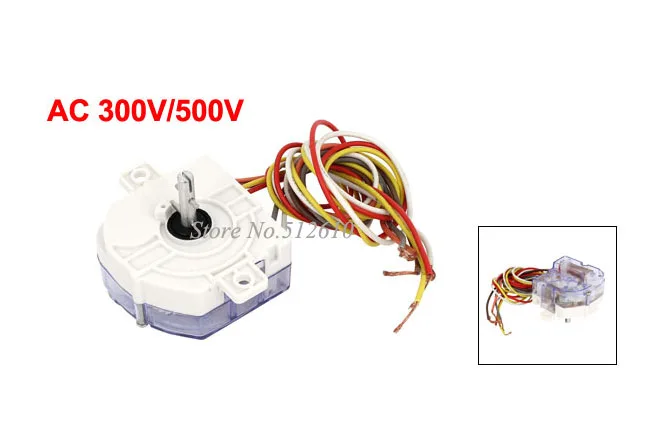 

AC 300V/500V 7 Wires Single Shaft Controller Timer White for Washing Machine