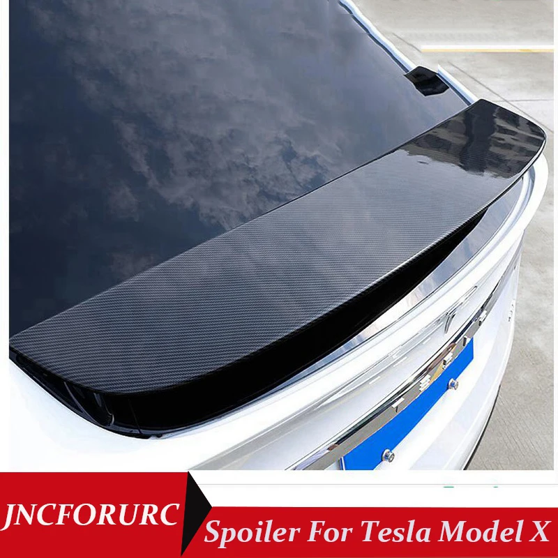 Buy JNCFORURC Rear Trunk Car Spoilers Wings For Tesla Model X Carbon