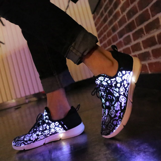 $US $23.03 7ipupas New Casual Shoes Fiber Optic cloth and elastic sole comfortable USB Chargeable Led Shoes fo