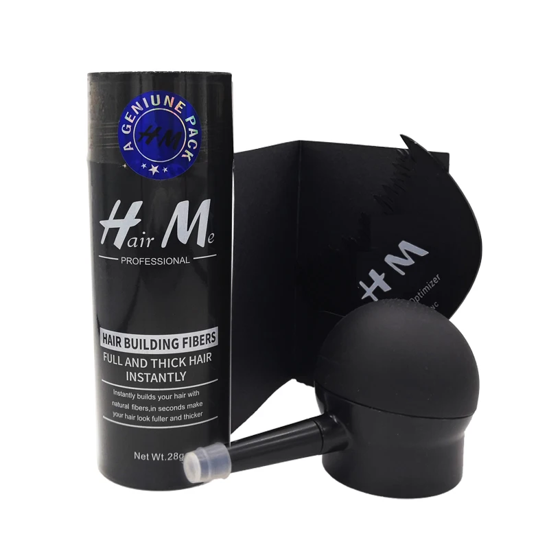 

2019 Hair Beauty Fibers Growth Cotton Natural Plant Keratin 28g +100g Refill Bag+ Pump +Free Comb Hair Fiber