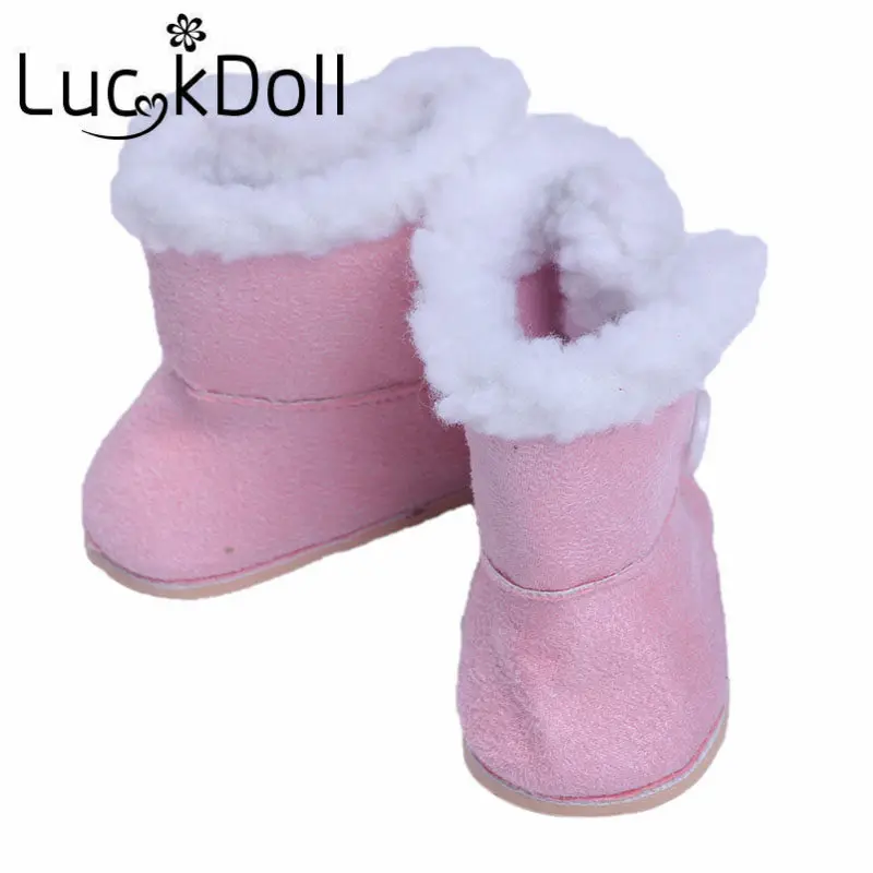 LUCKDOLL зимние сапоги подходят 18 дюймов Американский 43 см Кукла одежда аксессуары, игрушки для девочек, поколение, подарок на день рождения - Цвет: N1031