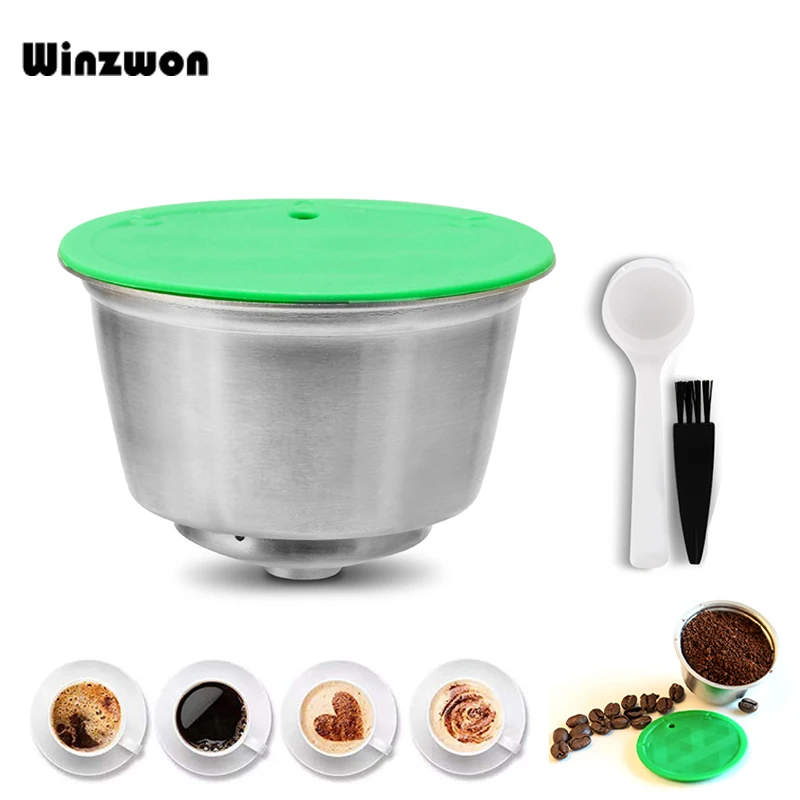 

1Set Stainless Steel Dolce Gusto Capsule Crema Permanent Coffee Filter Reusable Coffee Capsule Refillable Coffee Pod For Nescafe