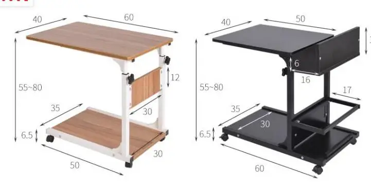 Маленькая дверь маленький стол. Прикроватный столик для спальни, компьютерный стол для ноутбука. Гостиная может перемещать чайный столик. 09