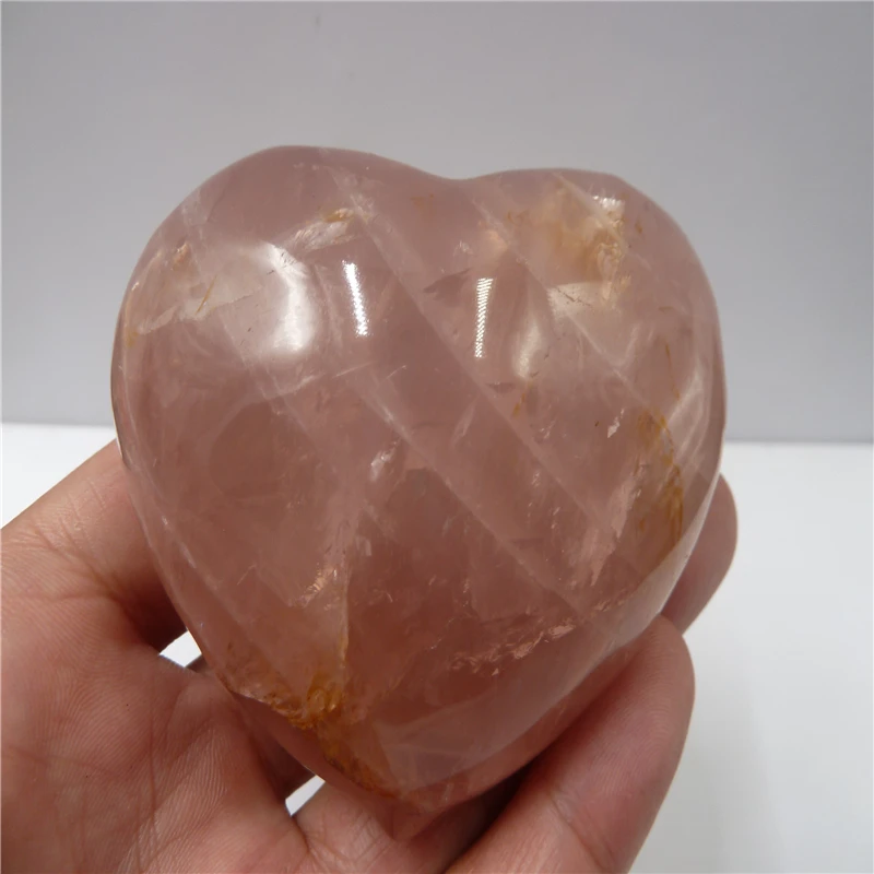 

259g natural rose quartz crystal heart for home decoration healing crystals wedding decoration christmas decor T1115