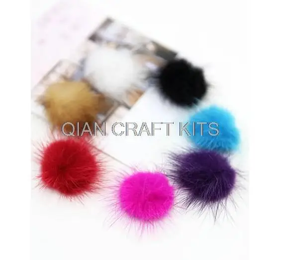 Mink Fur Ball 50 pcs 30 mm fur pompom DIY for Headbands Craft Jewellery Mink Fur Ball 50 pcs 30 mm fur pompom DIY for Headbands Craft Jewellery
