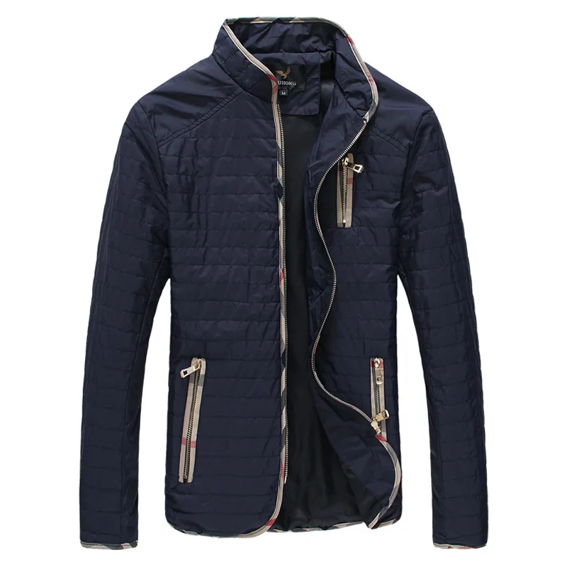 Men's Autumn winter Jackets Fashion Men Jacket Stand Collar Male Jacket Coat Windproof Jacket Men's Coats Plus Size 7XL