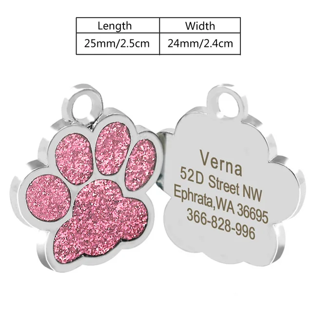 Personalized Dog Id s Custom Dog Name For Cat Puppy Pet Accessories Customized Name Address s Personalized Mp0078 Id s Aliexpress