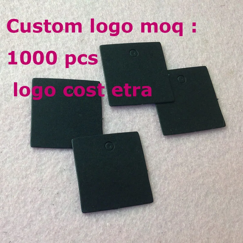 Diy Small Kraft Black Tag Hand font b Made b font font b Custom b font