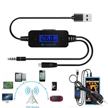 Wireless Car Radio FM Transmitter MP3 Player Handsfree Car Kit FM Modulator 3 5mm Audio Music