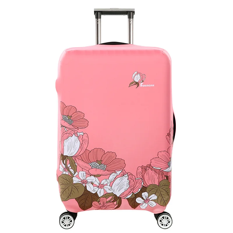 TRIPNUO толстый Дорожный Чехол для чемодана с большими цветами, защитный чехол для багажника, подходит для чемодана 19 ''-32'' - Цвет: 28