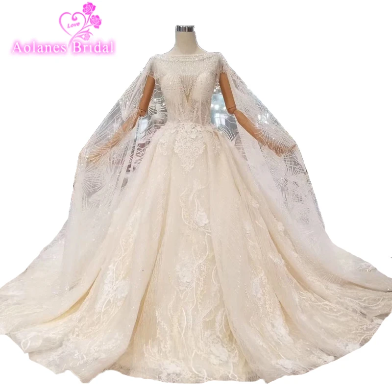lace kaftan wedding dress