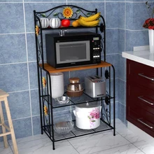 YONTREE 1PC Vintage Microwave Oven Shelf Kitchen Storage Rack Avaiable within US Freeshipping HW015-NJ