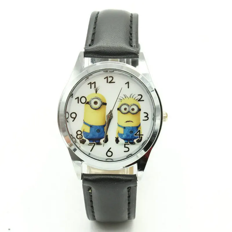 

Free Shipping 2017 Wholesale 1pcs minions NEW Cartoon watch kids children cartoon watches christmas gift