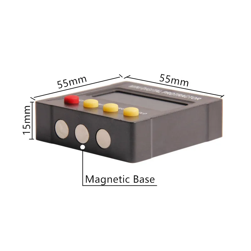RUITOOL 360 градусов Мини цифровой транспортир Инклинометр электронный уровень коробка Магнитная база измерительные инструменты