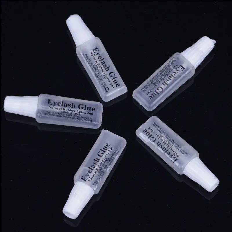 

50 pcs 2ml False Eyelash Glue 2g Travel Size Eyelid Glue Sticky Super Glue Makeup Tool professional eyelashes adhesive