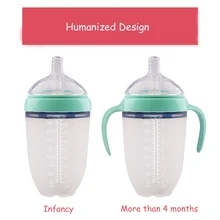 Baby Nipple Type Infant Utensils Newborn Silicone Feeding Infant Bottle Safe Tableware Tools Nursing 2017 cute baby newborn nursing nipple bottle silicone pacifier milk water feeding 120ml may13 35
