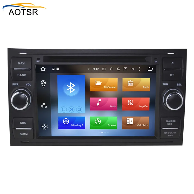 Perfect Android 8.1 For Ford Mondeo S-max Focus C-MAX Galaxy Fiesta 2 DIN car DVD player Radio GPS stereo navigation touch screen audio 7